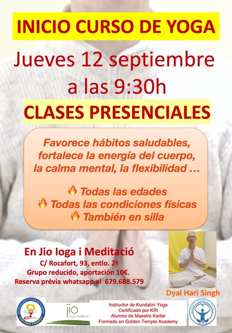 Inicio curso yoga 2024